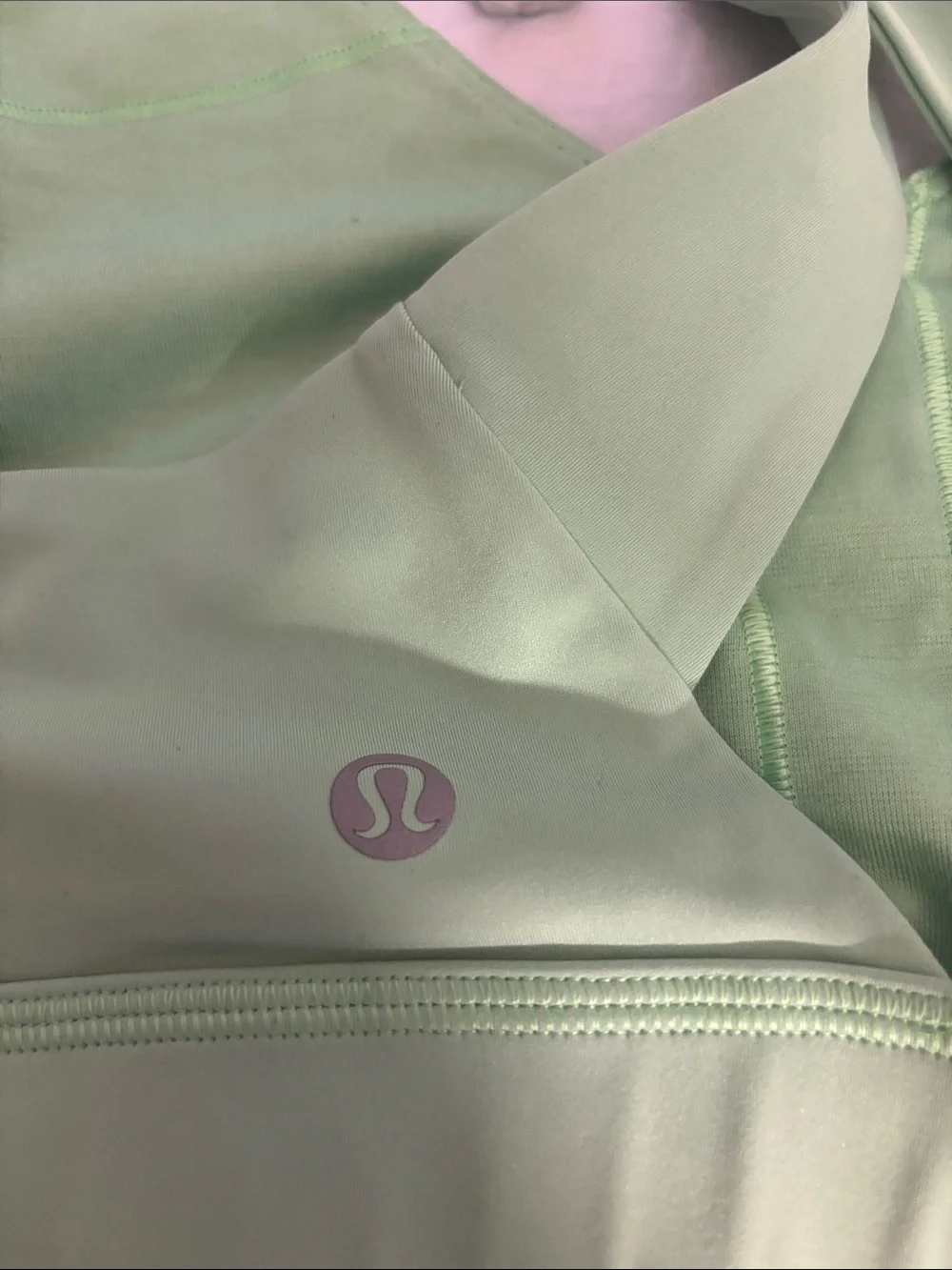 lululemon athletica Light Green Crossback Sports Bra